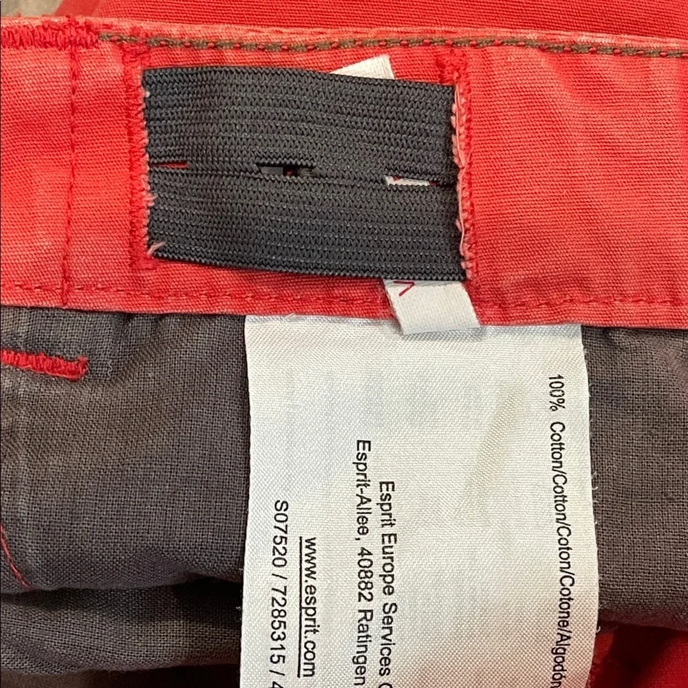 Esprit Vibrant Red Boys Shorts Size 5Y 110cm 100% Cotton